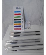 Set of 6 Zem White Bristle Filbert Interlocked Artist Paint Brushes - £13.29 GBP