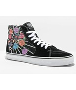 Vans Sk8-Hi DIA DE LOS MUERTOS Skulls Flowers Glow in the Dark Shoes Wm&#39;... - $134.02 CAD