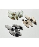 Mop Fly mixed dozen, beige, lt green, Grey Dubbed Collars size 12, Trout... - $435.71 MXN