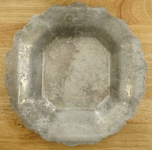 MCM Mid Century Aluminum Metalware FORMAN FAMILY Orchid Flower Pattern Bowl - $34.37