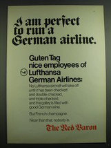 1971 Lufthansa Airlines Ad - I am perfect to run a German Airline. - £14.69 GBP