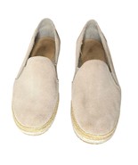 TOMS Espadrilles Women&#39;s 10 Gray Suede Leather Palma Slip On Shoes Jute ... - $458.40 MXN