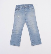 Vintage 80s Gap Streetwear Mens 32x28 Thrashed Straight Leg Denim Jeans USA - £35.57 GBP