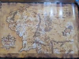 Lord Of The Rings Middle Earth Poster 36&quot; X 24&quot; - $55.43