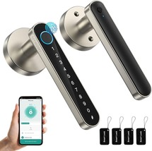 Smart Door Lock Fingerprint Keyless Entry Door Lock with Handle APP IC C... - $139.22