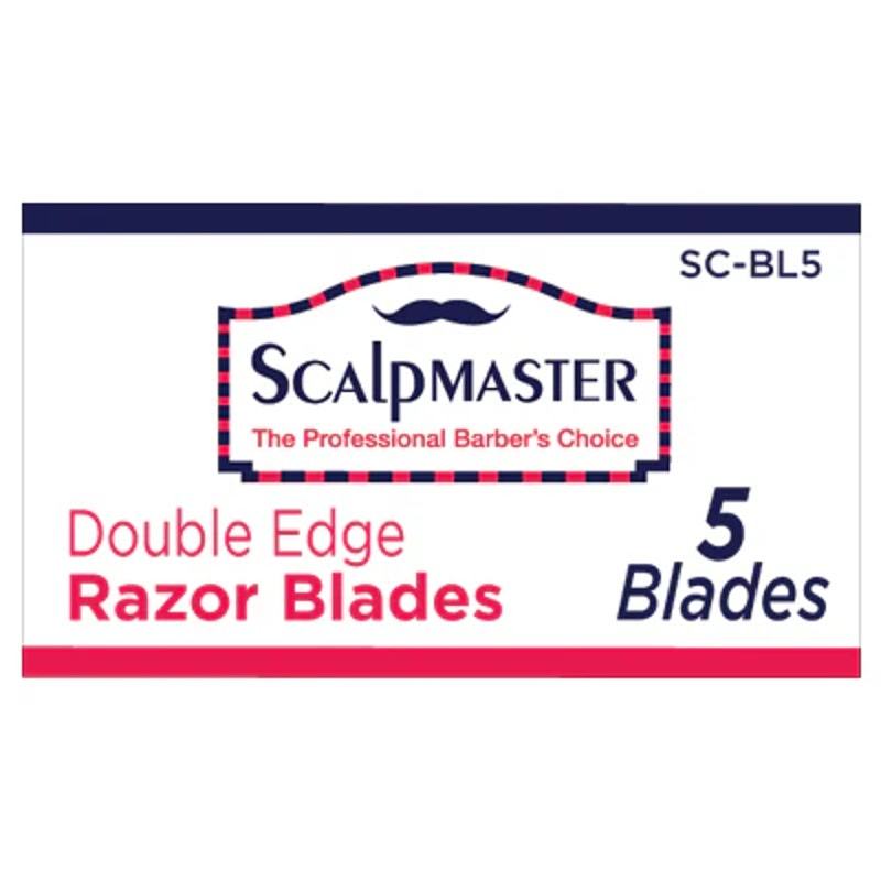  Scalpmaster Double Edge Stainless Steel Blades 5pk (SC-BL5) - $12.95