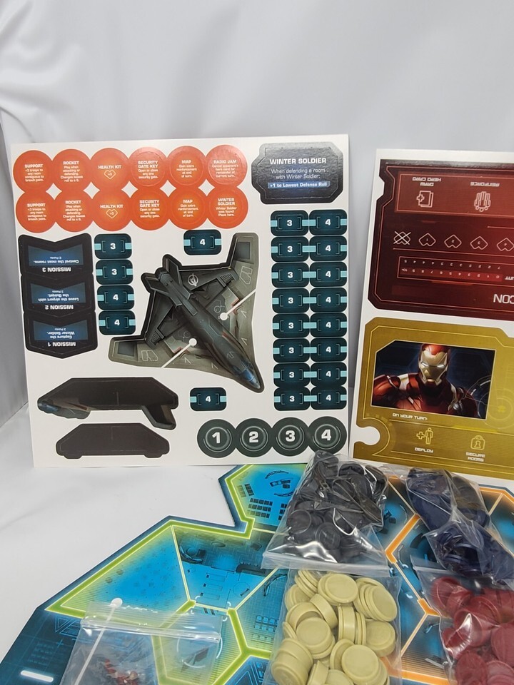 Hasbro Marvel RISK Boardgame Captain America Civil War Edition Open Box Item image 4