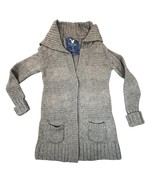 American Eagle Cardigan Womens Small Grey Wool Blend Knit Long Sleeve Sw... - $23.36