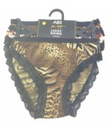 ABS by Allen Schwartz Ladies Bikinis Bottom Swimsuit Size M 3 Pack See P... - £17.19 GBP