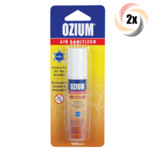 2x Sprays Ozium Vanilla Scent Odor Eliminator Air Sanitizer Spray | .8oz - £15.65 GBP