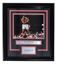 Muhammad Ali Encadré 8x10 Sonny Liston Ko Photo Avec / Laser Gravé Signature - £76.86 GBP
