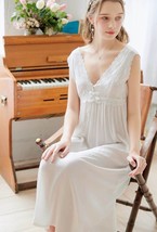Chemise Edwardian Nightgown For Women| French Nightgown| Vintage Dresses | Summe - £57.26 GBP
