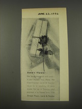 1956 Lord &amp; Taylor Flowers Ad - June&#39;s Flower - $18.49