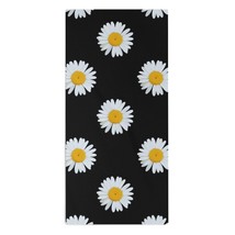 Mondxflaur White Daisy Hand Towels for Bathroom Hair Absorbent 14x29 Inch - £10.38 GBP