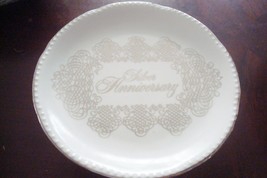 House Of Goebel, Bavaria, Germany, Silver Anniversary Footed Cake Plate - £35.56 GBP