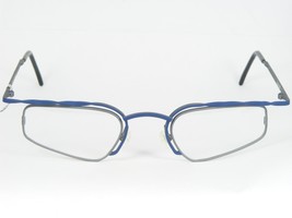 Vintage R Ei Z Augens Pi El Trans 302 Graphite Grey /BLUE Eyeglasses 46-17-138mm - £73.56 GBP