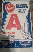 Hoover Type A Vacuum Cleaner Bags Sealed Package of 3 Bags - £2.32 GBP