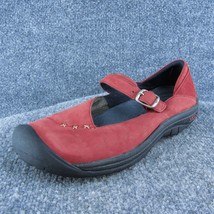 KEEN  Women Mary Jane Shoes Red Leather Buckle Size 8.5 Medium - £19.73 GBP