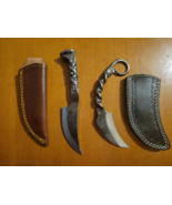 Hand Forged 8" RAILROAD SPIKE Karambit EDC &amp; Hunting Knife With Sheaths - €42,18 EUR