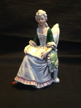 Antique porcelain Germany. Lady on chair - $78.99