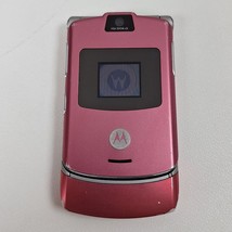 Motorola RAZR V3 Pink Flip Phone (AT&amp;T) - £57.09 GBP