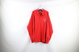 Vintage 90s Pro Player Mens XL Spell Out Heavyweight Detroit Red Wings Polo Red - £39.52 GBP