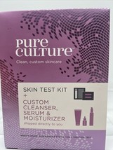 Pure Culture Face Test Kit + Custom Routine For CLEANSER, SERUM &amp; MOISTU... - $6.42