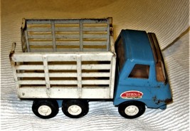 TONKA - Vintage Blue and White Livestock Carrier Small Toy Truck 1970s V... - $9.00