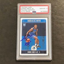 2017-18 Panini NBA Hoops #259 Dennis Smith Jr. Signed Card AUTO 10 PSA Slabbed M - £63.42 GBP