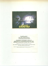 BATTLESTAR GALACTICA 59 Topps gum cards + vintage sticker + paperback book - $16.00