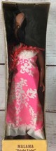 Vintage Lanakila Crafts Hawaii Hula Dancer Doll Malama Bright Light Seal... - $19.79