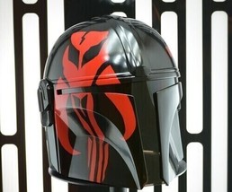 Mandalorian Helmet With Liner and Chin Strap Star Wars LARP Steel helmet Replica - £75.00 GBP