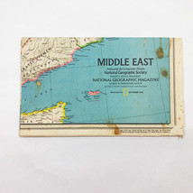 Vintage National Geographic Map Of The Middle East Sept 1978 - $94.05 MXN