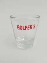 Shot Glass Clear Golfer&#39;s Golf Lover Gift Standard Size 2 3/8&quot; Tall - $5.76
