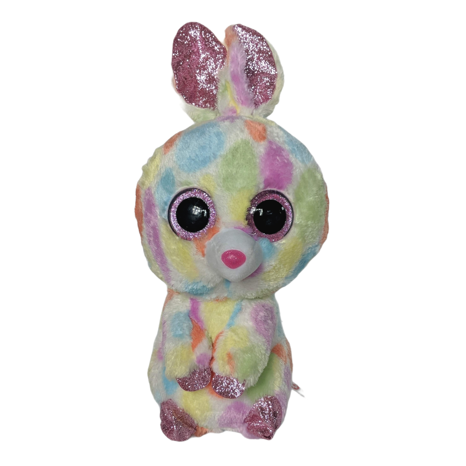 Ty Beanie Boos Bloomy Multicolor Easter Bunny Rabbit Plush Stuffed Animal 12" - £20.62 GBP