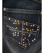 WURL Jeans~CRYSTAL DETAIL~Size 5~Gently Worn~Excellent Condition~Super Hot - $53.77 CAD