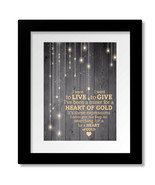 Neil Young Heart of Gold - Love Song Lyric Music Print Wall Art Canvas o... - $26.05 CAD+