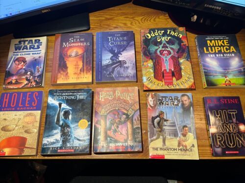10 Piece Children Young Adult Book Lot Star Wars Rick Riordan Louis Sach... - $19.80