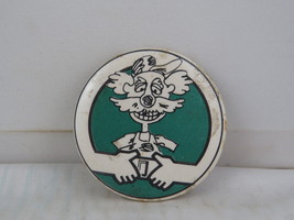 Vintage Cause Pin - Buckle Up for Safety Cartoon Graphic - Celluloid Pin - £11.94 GBP