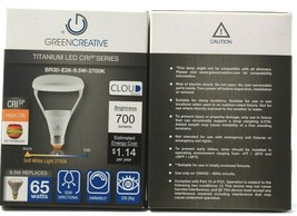 2 Ct GreenCreative Titanium LED CRI Series 65 Watt Semi Directional Dimmable image 2