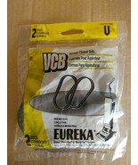 NOS! (2) VACUUM CLEANER BELTS, STYLE U, EUREKA BRAVO, POWERLINE, WORLD VAC - $7.69