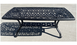 Outdoor Coffee Table Elisabeth Patio Furniture Cast Aluminum Garden Deco... - £302.72 GBP