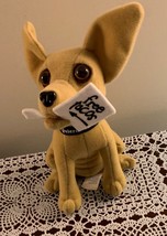 Applause Taco Bell Collectible 6 Inch Stuffed Dog Free Taco Sign Chihuahua Vtg - $10.49