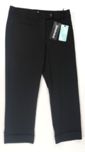 Betabrand Cool Jade 2.0 Black Classic Yoga Dress Cropped Cuffed Pants Wm... - £40.75 GBP
