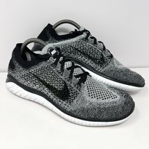Nike Men’s Free RN Flyknit Running Shoe Sz 9.5 Black White Oreo 942838-1... - $59.35