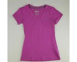 Nike Dri-FIT Women&#39;s V-Neck T-Shirts Size XS Purple TO28 - $7.91