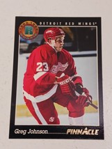 Greg Johnson Detroit Red Wings 1993 - 1994 Pinnacle Rookie Card #453 - £0.78 GBP