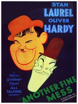 5922.Stan Laurel another fine mess movie 18x24 Poster.Interior design.Decoration - £22.03 GBP