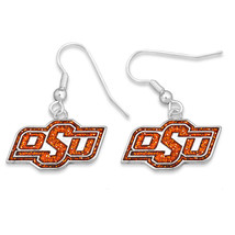 43345 Oklahoma State Cowboys Glitter Logo Earrings - £15.27 GBP