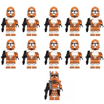 Star Wars Orange Bomb Squad Troopers Commander 11pcs Minifigures Bricks ... - $21.49